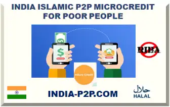 INDIA ISLAMIC P2P MICROCREDIT FOR POOR PEOPLE
